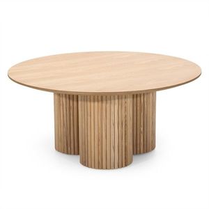 Okrúhly konferenčný stolík Vesby 100 cm dub prírodný/jaseň vyobraziť