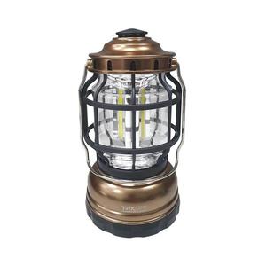 LED Stmievateľná prenosná kempingová lampa 3xLED/3W/3xAA IPX4 zlatá 034 0000898 vyobraziť