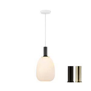 Nordlux - Luster na lanku ALTON 1xE27/60W/230V biela/čierna/mosadz 47303001 vyobraziť