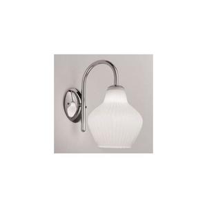 SIRU - Nástenná lampa LONDON 1xE27/60W/230V biela/lesklý chróm benátske sklo LB601-025BLL vyobraziť