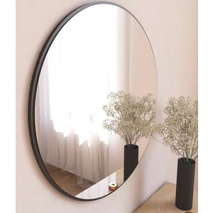 Okrúhle nástenné zrkadlo Ozze 60 cm čierne vyobraziť