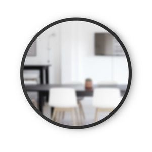 Okrúhle nástenné zrkadlo HUB 61 cm čierne vyobraziť