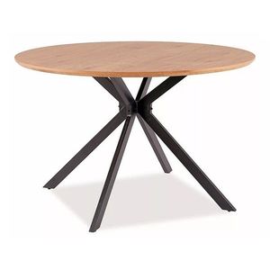 Okrúhly stôl Aster 120 cm dub prírodný/čierny vyobraziť