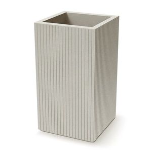 Kvetináč Coros Square High 40 cm pieskový vyobraziť