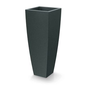 Kvetináč Moodas Square High 40 cm čierny granit vyobraziť