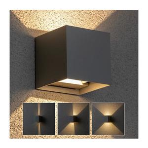 Brilagi - LED Vonkajšie nástenné svietidlo CUBE LED/6W/230V šedá IP54 WO-HR60432-LED-OEM-SA vyobraziť