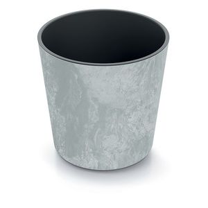 Kvetináč NURBI ZAOBĽENÝ BETÓNOVÝ EFEKT sivý vyobraziť