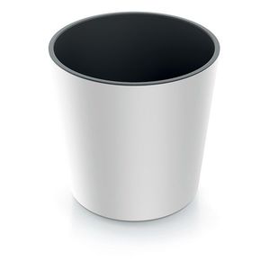 Kvetináč NURBI zaoblený biely vyobraziť