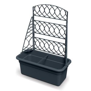 Kvetináč s pergolou Blomas 58 cm antracitový vyobraziť