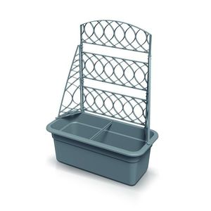 Kvetináč s pergolou Blomas 58 cm sivý vyobraziť