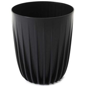 Kvetináč PRUHOVANÝ ECO VII 19 cm čierny vyobraziť