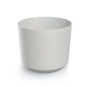 Kvetináč TUBOS ECO WOOD biely matný vyobraziť