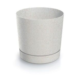 Kvetináč TUBOS P ECO DREVO biely matný vyobraziť