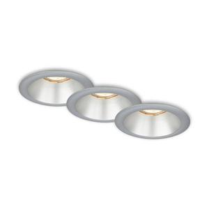 Briloner 7042-034-SADA 3x Kúpeľňové podhľadové svietidlo 1xGU10/9W/230V strieborná 7042-034 vyobraziť