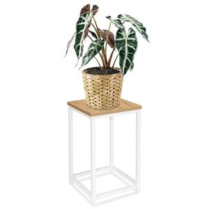 Kvetinový stojan Loft Arben 40 cm biely/dub Craft vyobraziť