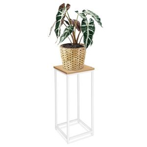 Kvetinový stojan Loft Arben 60 cm biely/dub Craft vyobraziť