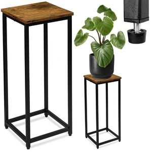 Květinový stojan Loft Arben 60 cm černý/dub vyobraziť