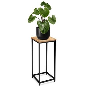 Kvetinový stojan Loft Arben 60 cm čierny/dub Craft vyobraziť
