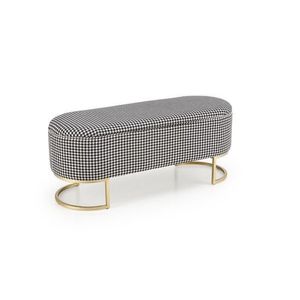 Lavica s úložným priestorom HARMONY 105 cm bielo-čierna vyobraziť