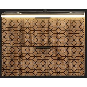 LED podsvietenie Rama Diamond 80 cm chróm vyobraziť