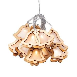 LED svetelná reťaz Lampki zvonček prírodný vyobraziť
