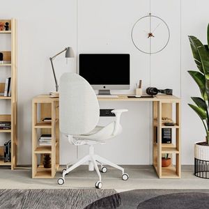 Moderný písací stôl Houseland Colmar dub safírový vyobraziť