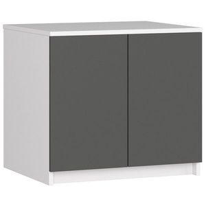 Nadstavec na skriňu Star 60 cm biely matný/grafit vyobraziť