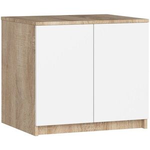 Nadstavec na skriňu Star 60 cm biely/dub sonoma mat vyobraziť