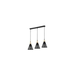 Luster na lanku HIRA 3xE27/60W/230V čierna ZS HIRA TRIPLE BLACK vyobraziť