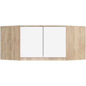 Nadstavec na rohovú šatníkovú skriňu CLP 100 cm dub sonoma/biela vyobraziť