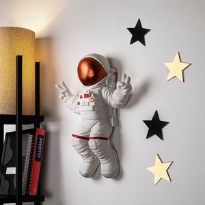 Nástenná dekorácia Astronaut 3 biela/oranžová vyobraziť