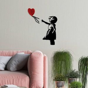 Nástenná dekorácia Banksy 13-1 čierna/červená vyobraziť