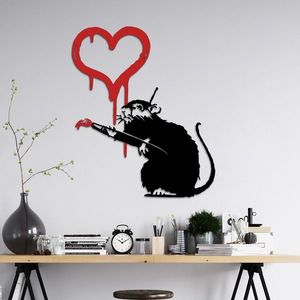 Nástenná dekorácia Banksy Metal 08 čierna vyobraziť