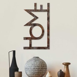 Nástenná dekorácia Rusty Home viacfarebná vyobraziť