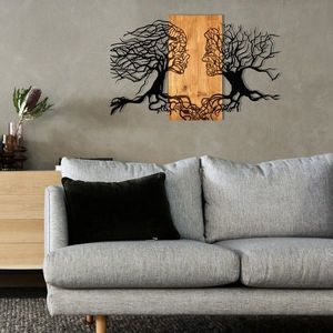 Nástenná dekorácia Agac tvár orech/čierna vyobraziť