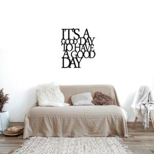 Nástenná kovová dekorácia Good Day černá vyobraziť