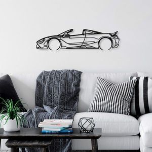 Nástenná kovová dekorácia McLaren 720S Silueta čierna vyobraziť
