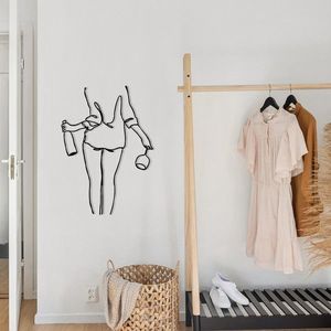 Nástenná kovová dekorácia Vínna Noc čierna vyobraziť