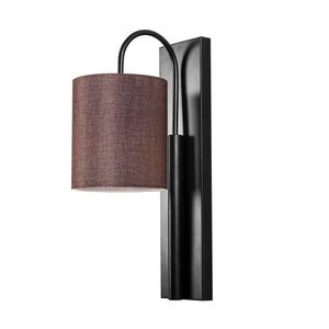 Nástenná lampa Baston II čierna/hnedá vyobraziť