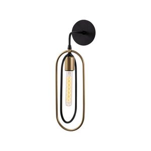 Nástenná lampa Cerco čierna/zlatá vyobraziť
