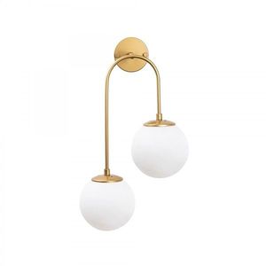 Nástenná lampa Jevel I zlatá/biela vyobraziť