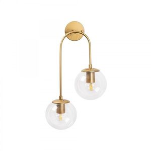Nástenná lampa Jevel I zlatá/číra vyobraziť
