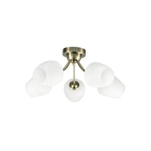 Prisadený luster ZINA 5xE27/40W/230V mosadz/biela 35-22592 vyobraziť