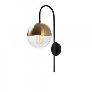 Nástenná lampa Karsor čierna/mosadz vyobraziť