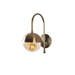 Nástenná lampa Karsor mosadz/číra vyobraziť