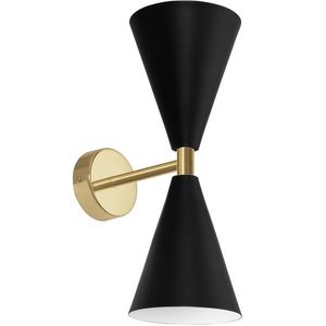 Nástenná lampa KINKIET STYLE II čierna/zlatá vyobraziť