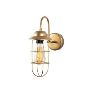 Nástenná lampa Mahoni zlatá vyobraziť