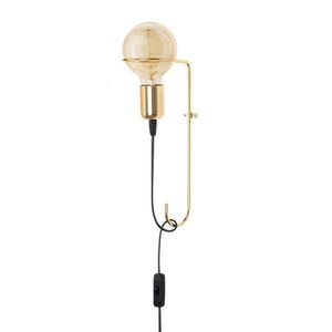Nástenná lampa Pota zlatá vyobraziť
