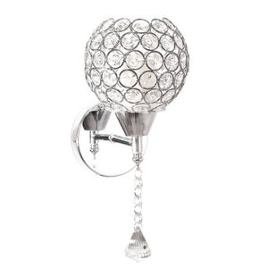 Nástenná lampa v glamúrovom štýle APP716-1W E27 strieborná vyobraziť