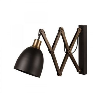 Nástenná lampa Vara čierna/mosadz vyobraziť